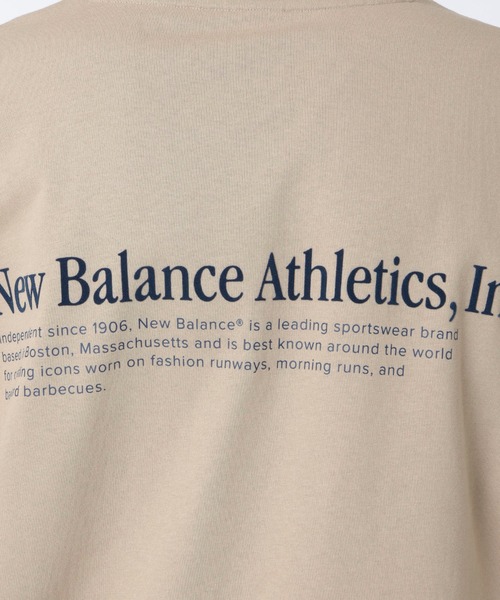 NEW BALANCE(ニューバランス)の「Athletics Flocked リラックス ショートスリーブTシャツ(Tシャツ/カットソー・メンズ・ライトベージュ/ネイビー・XX-LARGE/X-LARGE/LARGE/MEDIUM/SMALL)」の17枚目の写真