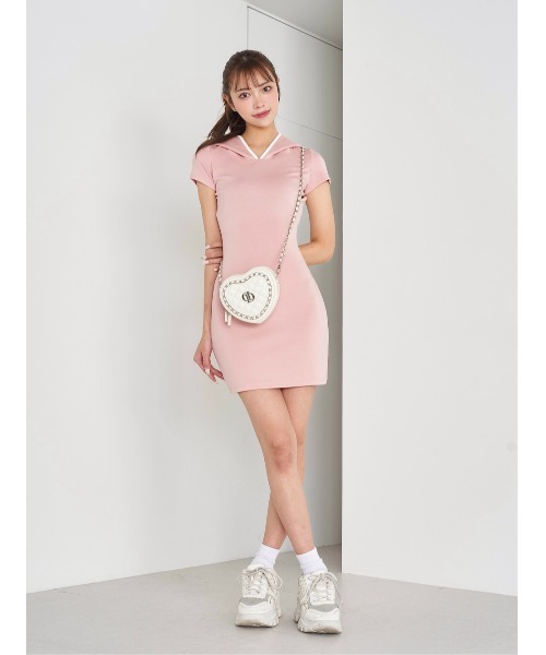 バックオープンカットミニワンピース darich バックオープンカットミニワンピース（ワンピース）｜Darich