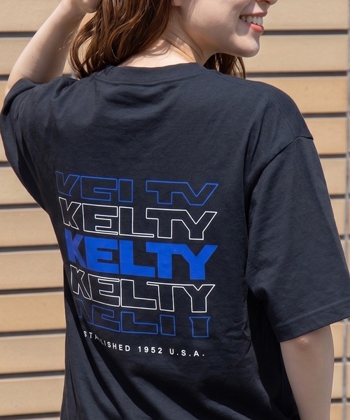 KELTY(ケルティ)の「【KELTY】バックタイポロゴS/STシャツ KE25113014 KE26113014(Tシャツ/カットソー・レディース・ブラック/ベージュ/ホワイト/ベージュ系2/ホワイト系その他2/ブラック系その他2/ネイビー/グレー/ブラック系3・M/L/S/XL)」の5枚目の写真