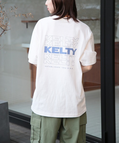 KELTY（ケルティ）の「【KELTY】バックタイポロゴS/STシャツ KE25113014（Tシャツ/カットソー・レディース・ブラック/ベージュ/ホワイト/ベージュ系2/ホワイト系その他2/ブラック系その他2/ネイビー/グレー・M/L/S/XL）」の9枚目の写真
