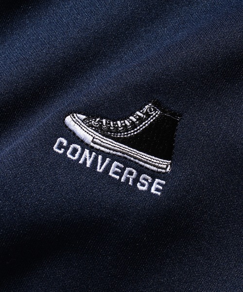 CONVERSE（コンバース）の「【CONVERSE/コンバース】ワンポイントシューズ刺繍 サイドライン 半袖トラックジャケット（ジャージ・メンズ・ブルー系その他/グレイッシュベージュ/オフホワイト/ネイビー・LL/L/M）」の21枚目の写真
