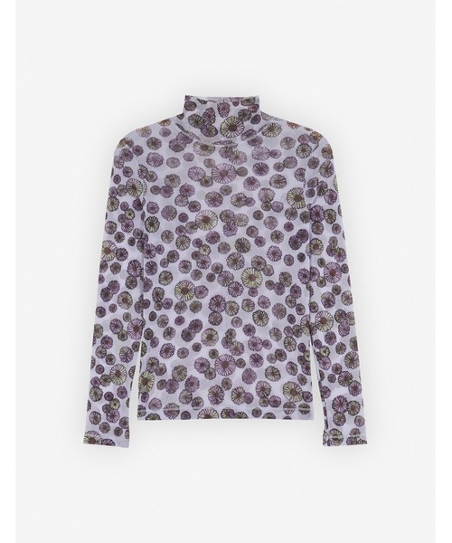 Maison Kitsune(メゾンキツネ)の「FLOATING FLOWERS MESH HIGH NECK TOP(その他トップス・レディース・マルチ・S)」の1枚目の写真