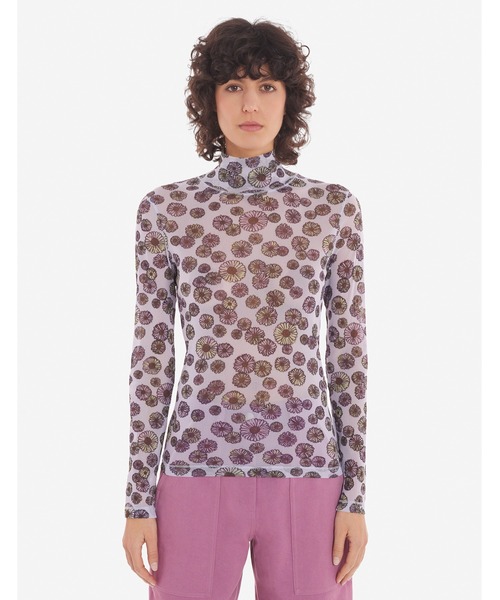Maison Kitsune(メゾンキツネ)の「FLOATING FLOWERS MESH HIGH NECK TOP(その他トップス・レディース・マルチ・S)」の4枚目の写真