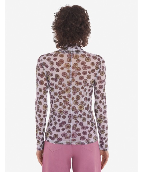 Maison Kitsune(メゾンキツネ)の「FLOATING FLOWERS MESH HIGH NECK TOP(その他トップス・レディース・マルチ・S)」の3枚目の写真