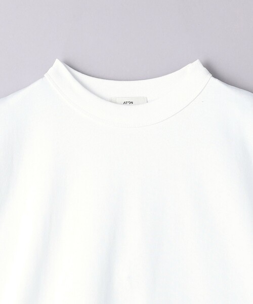 ATON(エイトン)の「<ATON>AIR OVER カットソー(Tシャツ/カットソー・レディース・ホワイト/ブラック・1)」の11枚目の写真