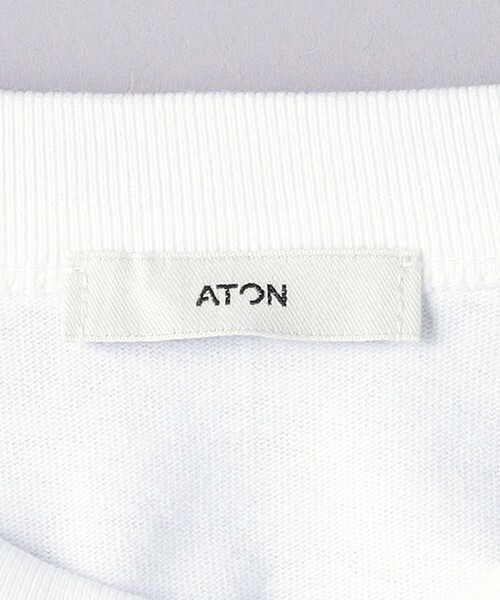 ATON(エイトン)の「<ATON>AIR OVER カットソー(Tシャツ/カットソー・レディース・ホワイト/ブラック・1)」の18枚目の写真