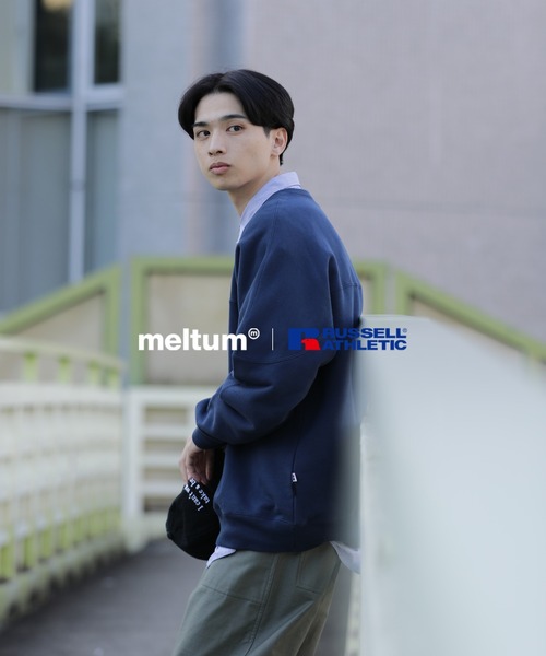 meltum（メルタム）の「【販売終了】×RUSSELL ATHLETIC "HIGH COTTON" CAP SHOULDER SWEATSHIRT（スウェット・メンズ・ナチュラル/グレー/ブラック/ネイビー・X-LARGE/LARGE/MEDIUM）」の12枚目の写真