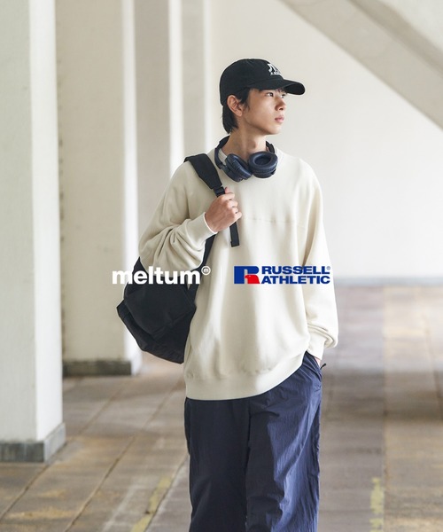 meltum（メルタム）の「【販売終了】×RUSSELL ATHLETIC "HIGH COTTON" CAP SHOULDER SWEATSHIRT（スウェット・メンズ・ナチュラル/グレー/ブラック/ネイビー・X-LARGE/LARGE/MEDIUM）」の9枚目の写真