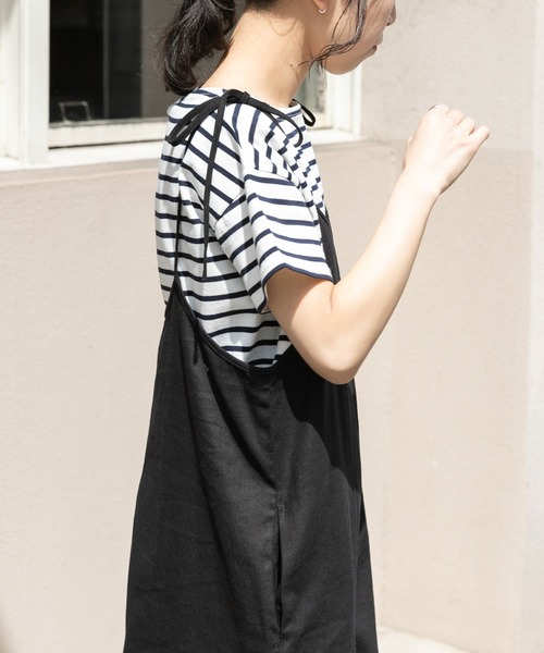 FORK&SPOON(フォークアンドスプーン)の「FORK&SPOON ボートネックボーダーショートスリーブ(Tシャツ/カットソー・レディース・ブルー系その他/グリーン系その他/グレー系その他/ホワイト系その他・1)」の18枚目の写真