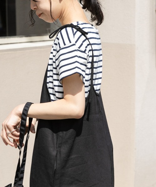 FORK&SPOON(フォークアンドスプーン)の「FORK&SPOON ボートネックボーダーショートスリーブ(Tシャツ/カットソー・レディース・ブルー系その他/グリーン系その他/グレー系その他/ホワイト系その他・1)」の20枚目の写真