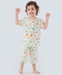 combimini（コンビミニ）の「半袖前開きガーゼパジャマ（くじら・働く車・海中探査・スイーツ・星座）（ルームウェア/パジャマ）」