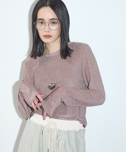 THE YOn(ザヨン)の「2WAYハートボタングリッターカーデトップス(カーディガン/ボレロ・レディース・アイボリー/レモンイエロー/ブラウン/ブラック・FREE)」の18枚目の写真
