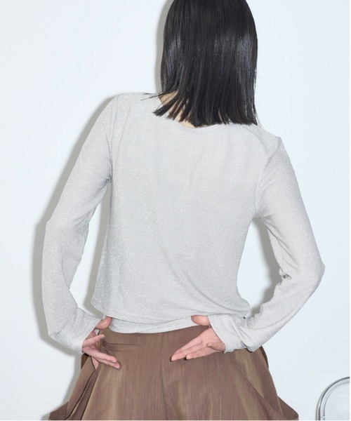 THE YOn(ザヨン)の「2WAYハートボタングリッターカーデトップス(カーディガン/ボレロ・レディース・アイボリー/レモンイエロー/ブラウン/ブラック・FREE)」の8枚目の写真