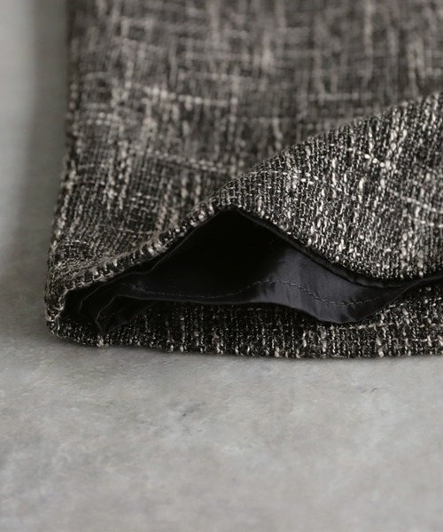 antiqua(アンティカ)の「ツイードライクオールインワン(つなぎ/オールインワン・レディース・チャコールグレー・P/R)」の21枚目の写真