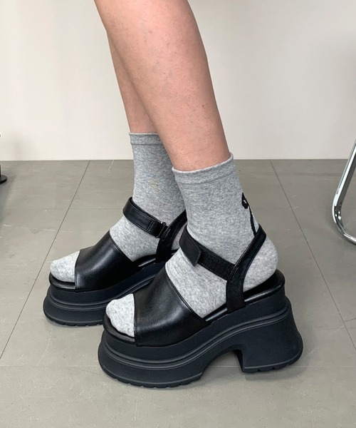 non-hedge(ノンヘッジ)の「バックリボンモチーフソックス(ソックス/靴下・レディース・ブラック/ホワイト/グレー・FREE)」の6枚目の写真