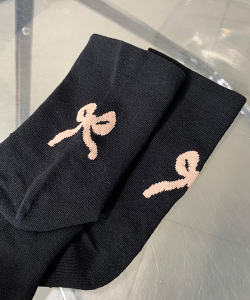 non-hedge(ノンヘッジ)の「バックリボンモチーフソックス(ソックス/靴下・レディース・ブラック/ホワイト/グレー・FREE)」の19枚目の写真