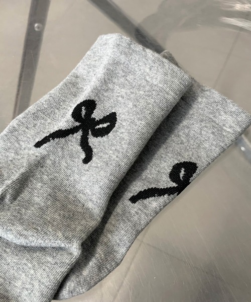 non-hedge(ノンヘッジ)の「バックリボンモチーフソックス(ソックス/靴下・レディース・ブラック/ホワイト/グレー・FREE)」の10枚目の写真