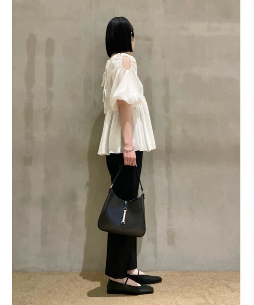 Mila Owen(ミラオーウェン)の「後ゴムセンタープレステーパードパンツ【手洗い可能】(その他パンツ・レディース・チェック/アイボリー/ブラック・0/1/2/00)」の18枚目の写真