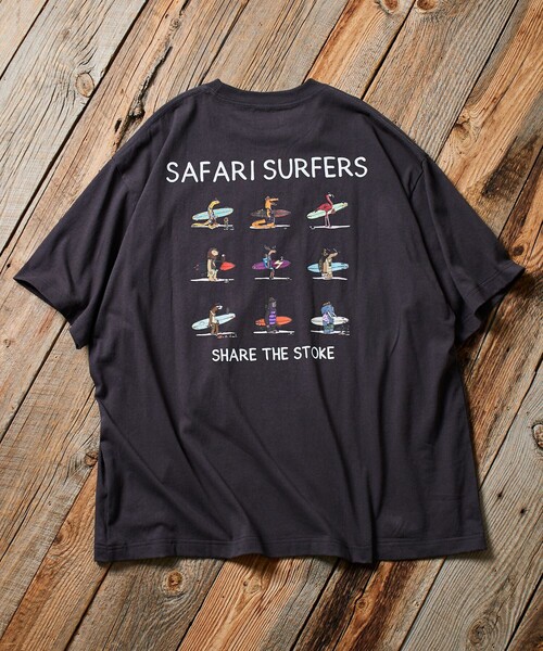 Jonas Claesson(ジョナスクレアッソン)の「JONAS CLAESSON/ジョナス クレアッソン Safari Surfers Tee/サファリ サーファーズ Tシャツ/バックプリント/リラックスフィット(Tシャツ/カットソー・メンズ・イエロー/ホワイト/グレー/ブラック/サックスブルー・MEDIUM/LARGE)」の14枚目の写真