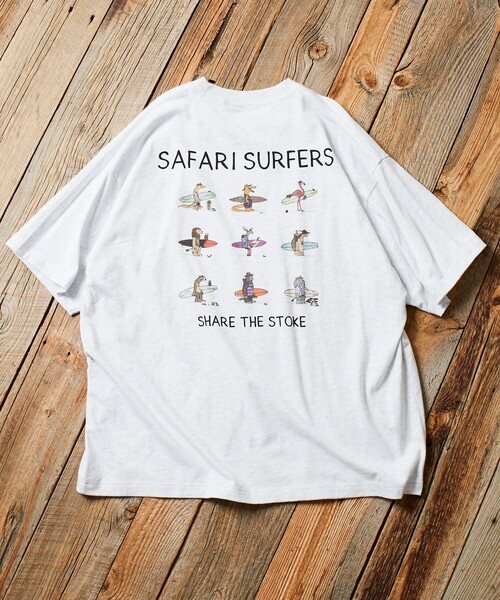 Jonas Claesson(ジョナスクレアッソン)の「JONAS CLAESSON/ジョナス クレアッソン Safari Surfers Tee/サファリ サーファーズ Tシャツ/バックプリント/リラックスフィット(Tシャツ/カットソー・メンズ・イエロー/ホワイト/グレー/ブラック/サックスブルー・MEDIUM/LARGE)」の17枚目の写真