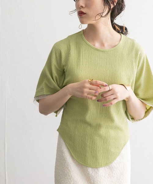 【セール】ワイドスリーブラウンドTEE（Tシャツ/カットソー）｜KBF（ケイビーエフ）