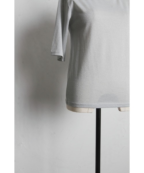 &. NOSTALGIA(アンドドットノスタルジア)の「ラメカットプルオーバー(Tシャツ/カットソー・レディース・ブラック/グレー・M)」の15枚目の写真
