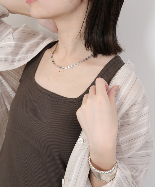 SLOBE IENA（スローブイエナ）の「《追加》 CLANATE/クランテ プレートネックレス SI‐B‐009（ネックレス・レディース・シルバー・FREE）」の4枚目の写真