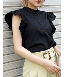 MURUA | スタンドカラーフリルブラウス(シャツ/ブラウス)