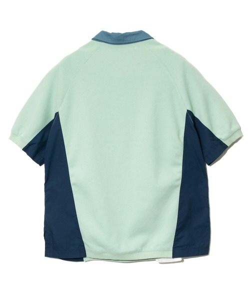 go slow caravan（ゴースローキャラバン）の「MIX FAB ラグランリラックスポロ（ポロシャツ・メンズ・ネイビー/グリーン・X-LARGE/LARGE/MEDIUM）」の7枚目の写真