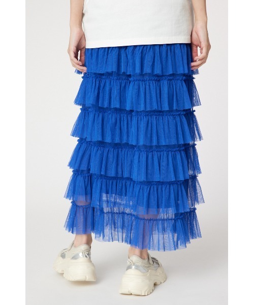 RODEO CROWNS WIDE BOWL（ロデオクラウンズワイドボウル）の「チュール ティアードスカート（スカート・レディース・アイボリー/ブラック/ブルー・FREE）」の11枚目の写真