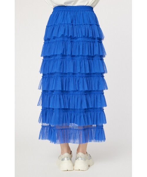 RODEO CROWNS WIDE BOWL（ロデオクラウンズワイドボウル）の「チュール ティアードスカート（スカート・レディース・アイボリー/ブラック/ブルー・FREE）」の16枚目の写真