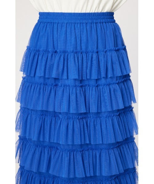 RODEO CROWNS WIDE BOWL（ロデオクラウンズワイドボウル）の「チュール ティアードスカート（スカート・レディース・アイボリー/ブラック/ブルー・FREE）」の17枚目の写真