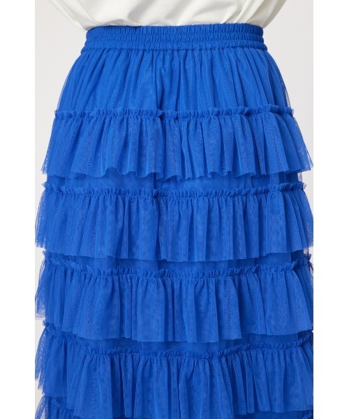 RODEO CROWNS WIDE BOWL（ロデオクラウンズワイドボウル）の「チュール ティアードスカート（スカート・レディース・アイボリー/ブラック/ブルー・FREE）」の18枚目の写真