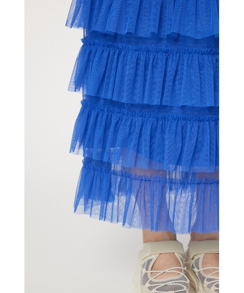 RODEO CROWNS WIDE BOWL（ロデオクラウンズワイドボウル）の「チュール ティアードスカート（スカート・レディース・アイボリー/ブラック/ブルー・FREE）」の19枚目の写真