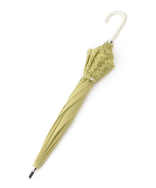 SHOO・LA・RUE（シューラルー）の「【長傘/because】スカラップレース日傘（長傘・レディース・ブラック/スモーキーグリーン系・00）」の4枚目の写真