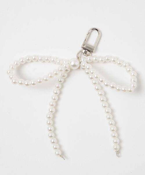 WEGO（ウィゴー）の「WEGO/シンプルパールリボンキーホルダー（キーホルダー・レディース・その他1・FREE）」の3枚目の写真