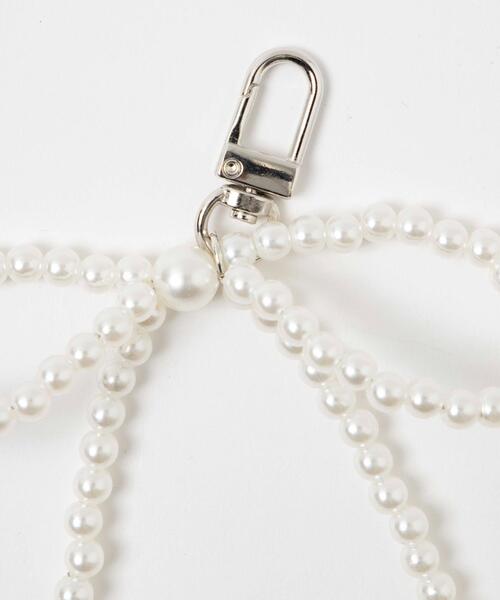 WEGO（ウィゴー）の「WEGO/シンプルパールリボンキーホルダー（キーホルダー・レディース・その他1・FREE）」の2枚目の写真