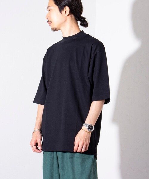 LACOSTE（ラコステ）の「【LACOSTE/ラコステ】5分袖 モックネック サマーニットTシャツ（Tシャツ/カットソー・メンズ・ブラック/オフホワイト/グレー・4/5）」の17枚目の写真