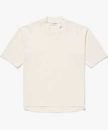 LACOSTE | 【LACOSTE/ラコステ】5分袖 モックネック サマーニットTシャツ(Tシャツ/カットソー)