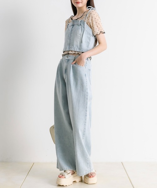 OLIVE des OLIVE(オリーブデオリーブ)の「シアインナー半袖 1041060760(Tシャツ/カットソー・レディース・アイボリー/シルバー/ブラック・FREE)」の5枚目の写真