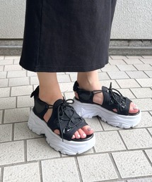 R&E | 【R&E】レースアップスニーカーソールサンダル(サンダル)