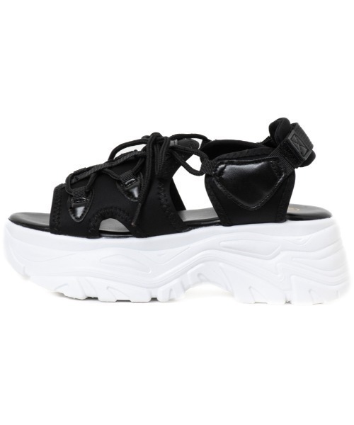 R&E(アールアンドイー)の「【R&E】レースアップスニーカーソールサンダル(サンダル・レディース・ベージュ/ブラック/アイボリー・S/M/L/LL)」の18枚目の写真