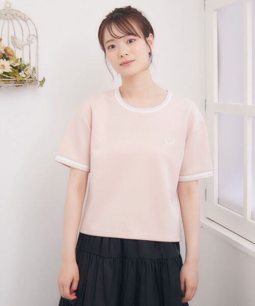 ems excite(エムズエキサイト)の「ワンポイント刺繍TEE(Tシャツ/カットソー・レディース・ブルー/ピンク/ダークグレー・FREE)」の12枚目の写真