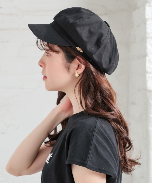 Honeys（ハニーズ）の「プレート付きキャスケット（キャスケット・レディース・アイボリー/ブラック/ベージュ・FREE）」の22枚目の写真