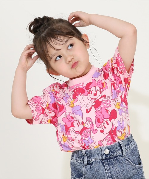 双子♡新品♡denim dungaree ミッキーTシャツ　ピンク 双子♡新品♡denim dungaree ミッキーTシャツ - メルカリ