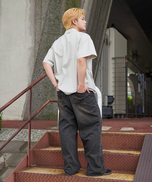 apres jour mignon(アプレジュールミニョン)の「【ユニセックス】ダブルニーデニムパンツ【ZOZOTOWN限定アイテム】(デニムパンツ・レディース・インディゴブルー/ブラック・LARGE/X-LARGE/MEDIUM/SMALL)」の7枚目の写真