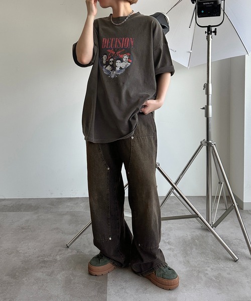 apres jour mignon(アプレジュールミニョン)の「【ユニセックス】ダブルニーデニムパンツ【ZOZOTOWN限定アイテム】(デニムパンツ・レディース・インディゴブルー/ブラック・LARGE/X-LARGE/MEDIUM/SMALL)」の20枚目の写真