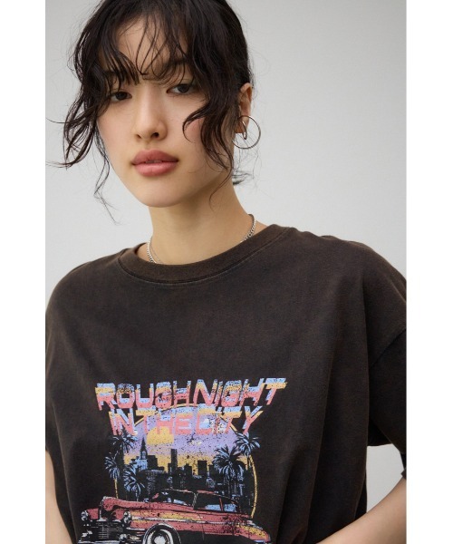 AZUL by moussy（アズールバイマウジー）の「ビンテージプリントTシャツ（Tシャツ/カットソー・レディース・ブルー系その他/オレンジ系その他・SMALL/MEDIUM）」の8枚目の写真