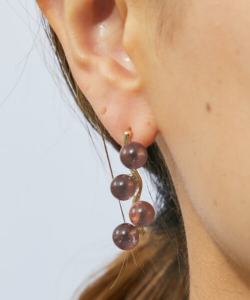 un dix cors（アンディコール）の「クリアボールピアス（ピアス（両耳用）・レディース・シルバー/ゴールド・FREE）」の6枚目の写真