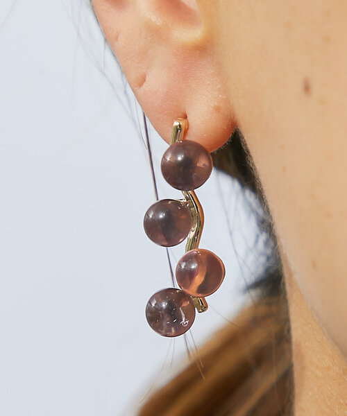 un dix cors（アンディコール）の「クリアボールピアス（ピアス（両耳用）・レディース・シルバー/ゴールド・FREE）」の5枚目の写真